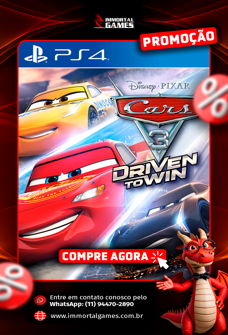 Carros 3: Correndo Para Vencer Ps4 Digital