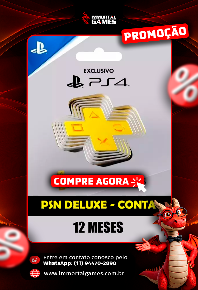 Psn Plus 12 Meses Deluxe Playstation 4 Psn Digital