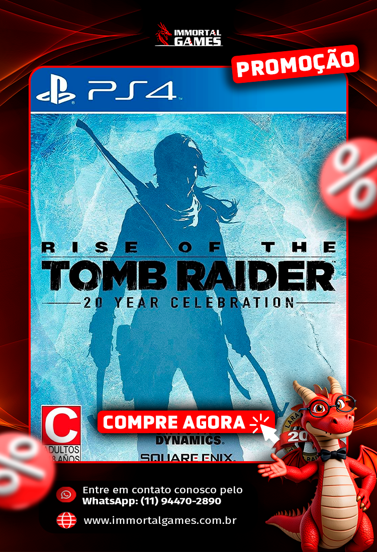 Rise of the Tomb Raider: Comemoração de 20 anos PS4 Digital
