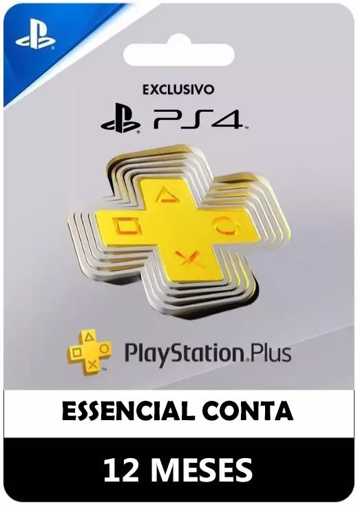 Psn Plus 12 Meses Essencial Playstation 4 Psn digital