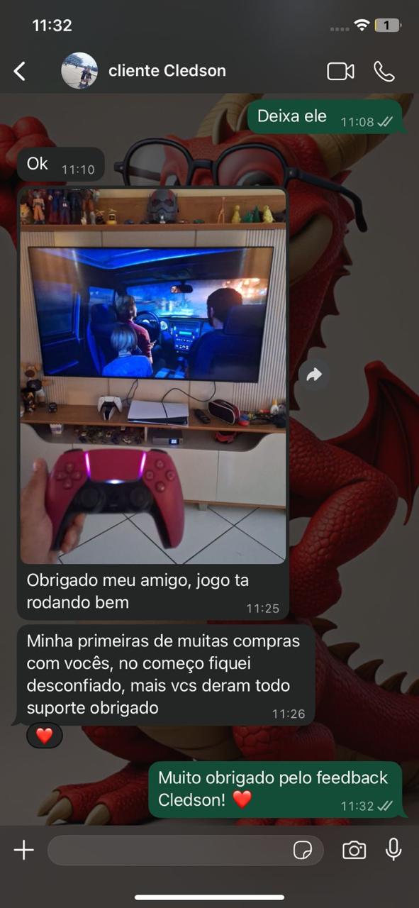 Feedback de cliente da Immortal Games